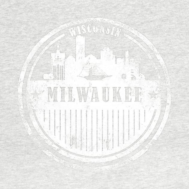 Milwaukee Wisconsin Skyline Print by DimDom